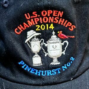 2014 US Open Championships Hat Cap Pinehurst No. 2 StrapBack USGA MEMBER Black